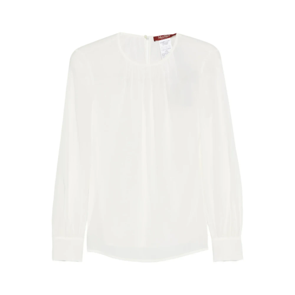 Max Mara Women's White Mstcolmo Blouse - Blouses - S - Blouses & Shirts