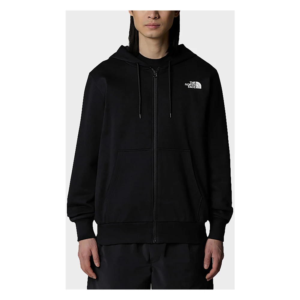The North Face Eenvoudige Dome Volledige Rits Hoodie Black Heren