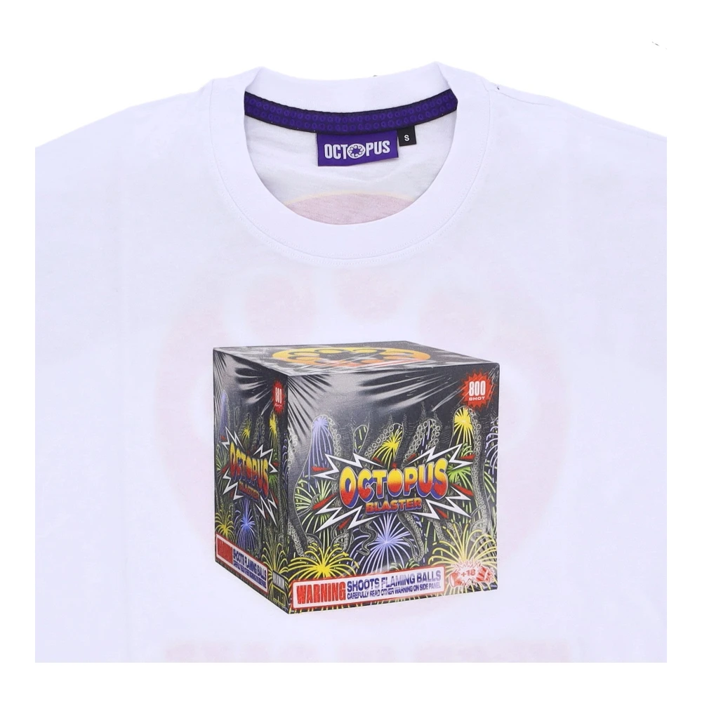 Octopus Witte Heren Tee met Logo White Heren