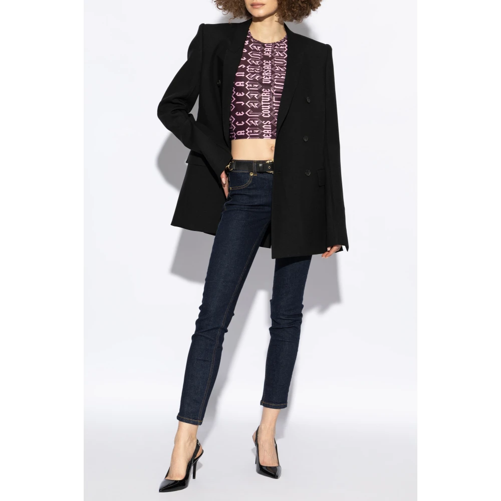 Versace Jeans Couture Top met een patroon Purple Dames