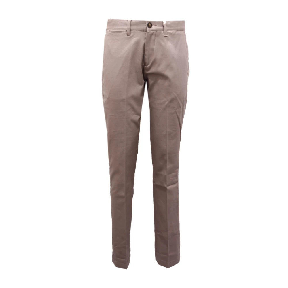 Armani Mannelijk Beige Broeken Heren, S, Katoen, Katoenen Broek Duif Incenso Model
