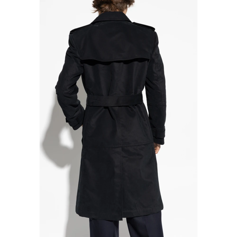 Burberry Katoenen trenchcoat Blue Heren