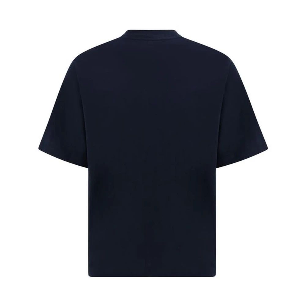 Marni Monogram Katoenen T-shirt met Patroon Blue Heren
