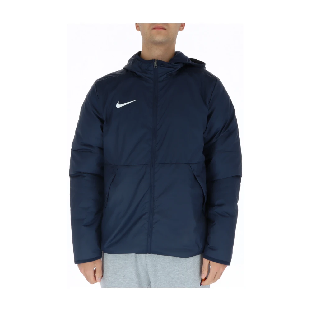 Nike Zwarte Winterjas voor Mannen Blue Heren