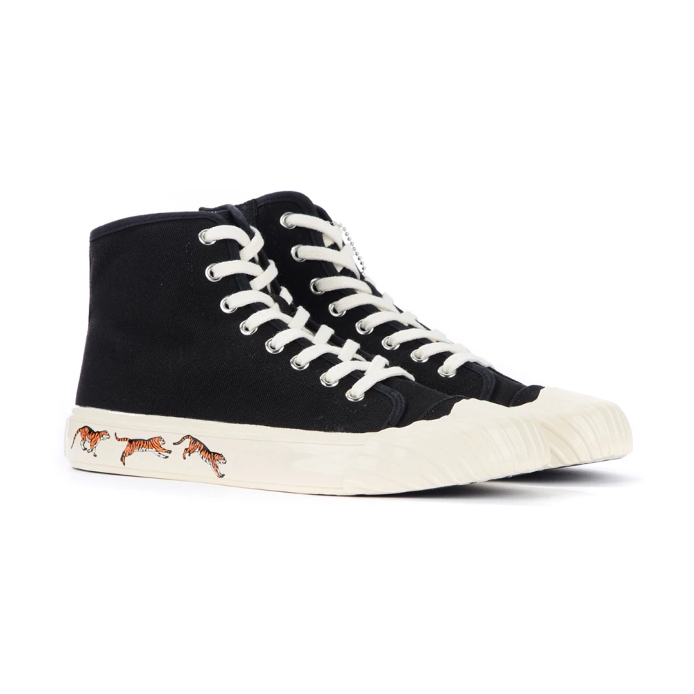 Kenzo Hoge Sneakers school Zwart Black Heren