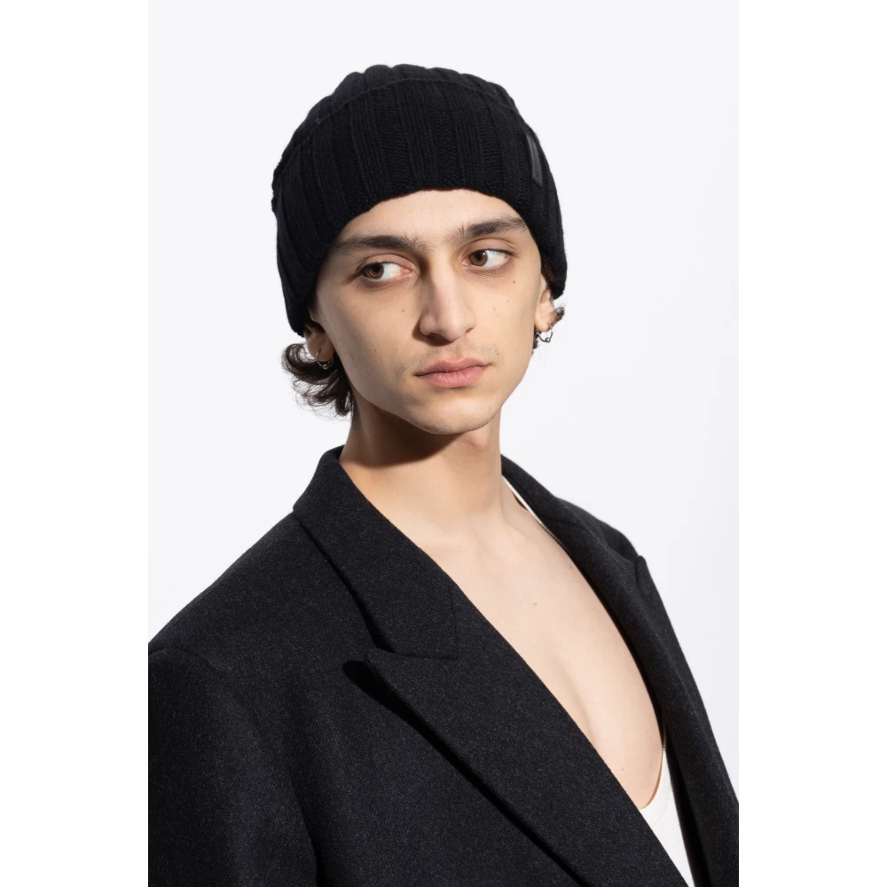 Emporio Armani Kasjmiermuts Black Heren