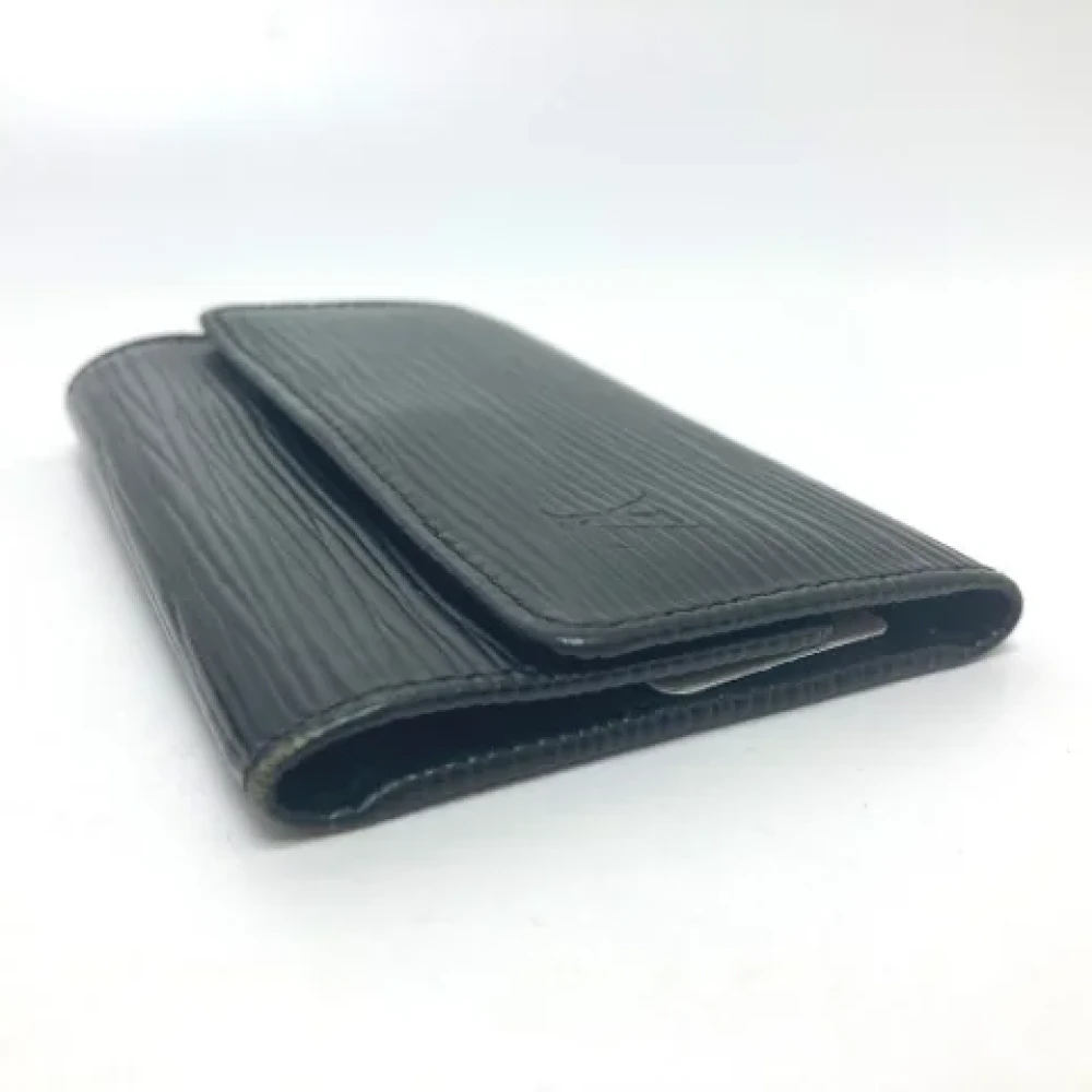Louis Vuitton Vintage Pre-owned Leather key-holders Black Dames