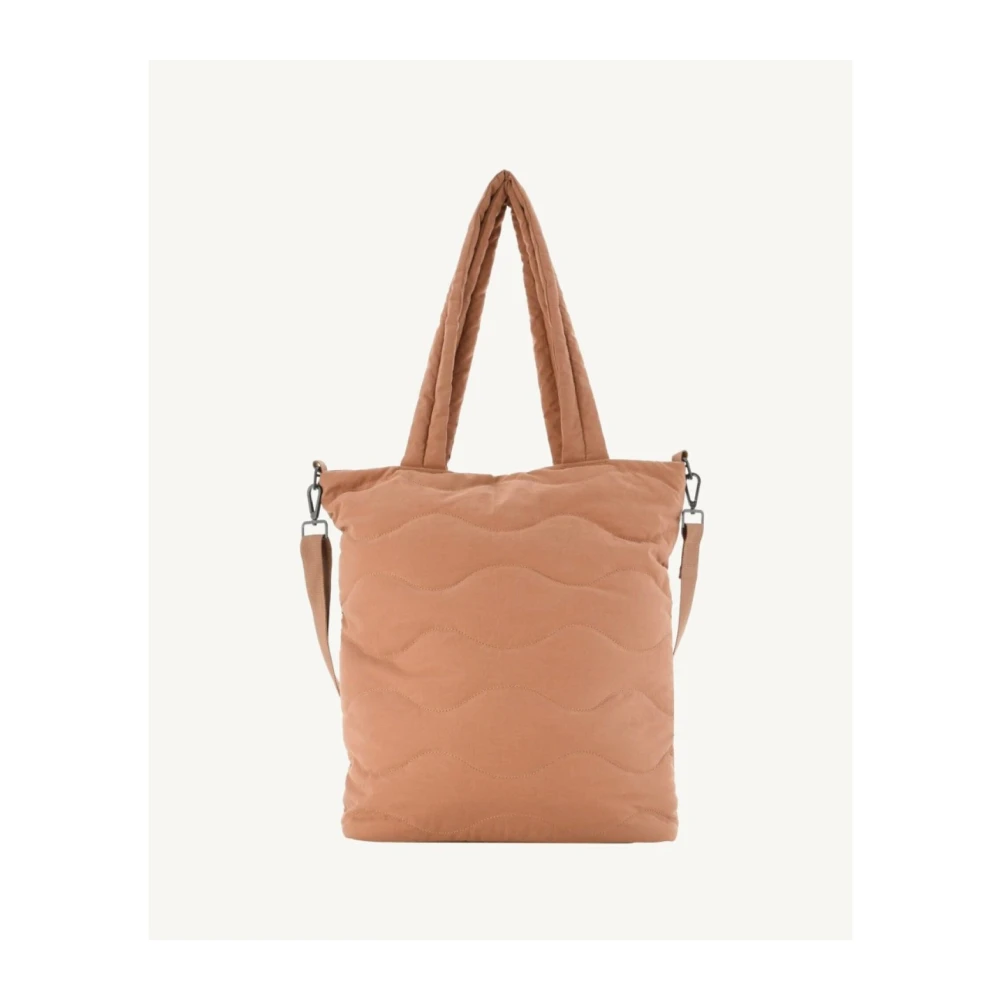 Jott Textiel tote tas Bruine patch Brown Dames