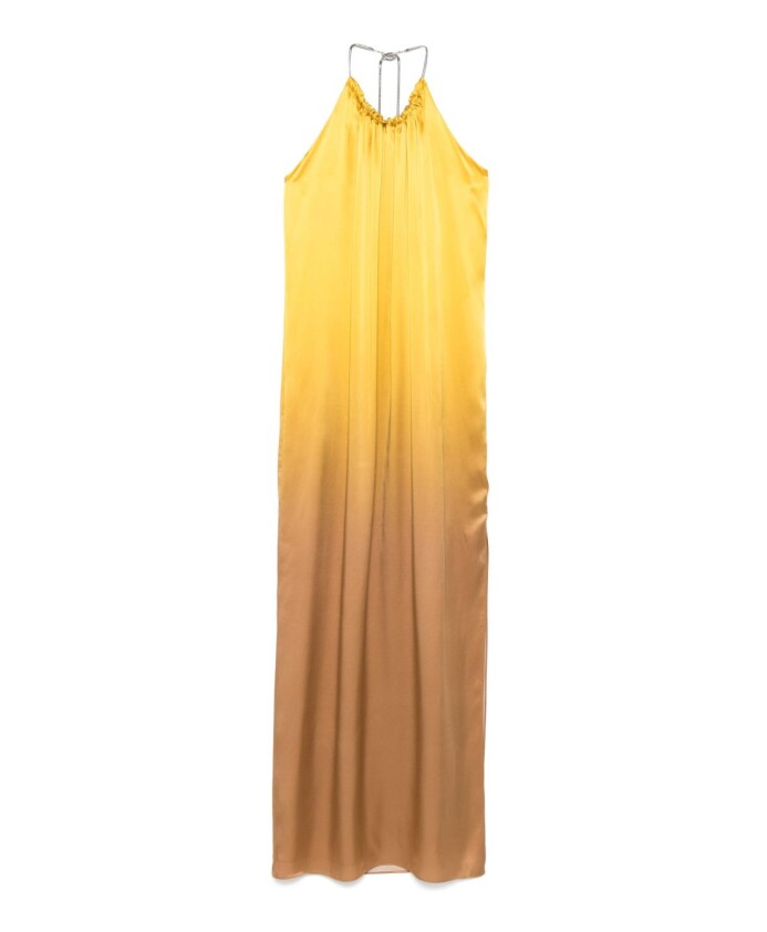 robe-maxi-doree-a-col-halterneck