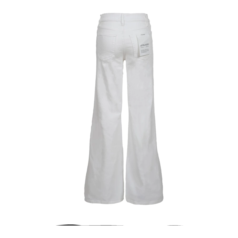 Frame Wide Leg Raw After Jeans White Dames