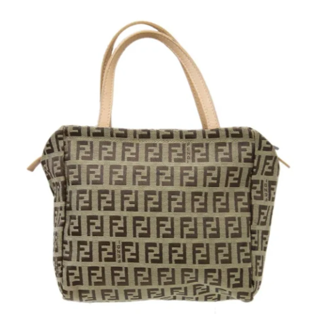 Fendi Vintage Pre-owned Canvas totes Beige Dames