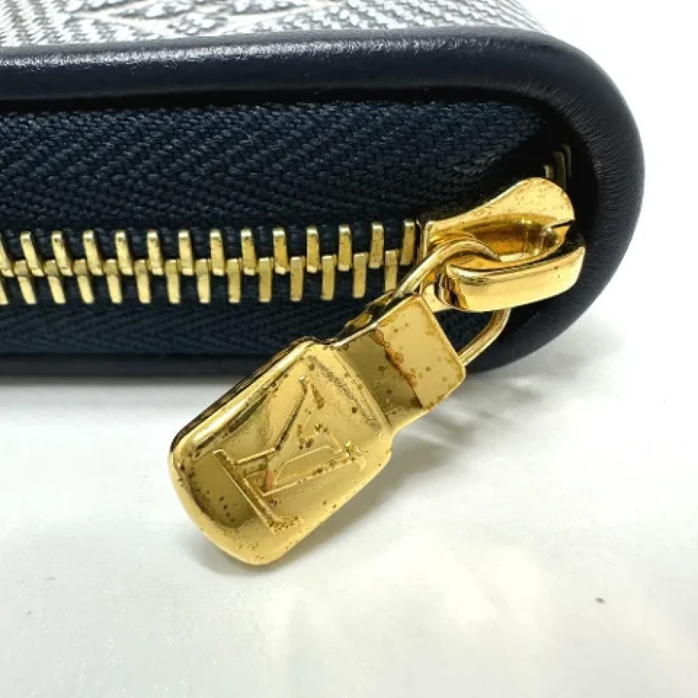 Louis Vuitton Vintage Pre-owned Fabric wallets Blue Dames