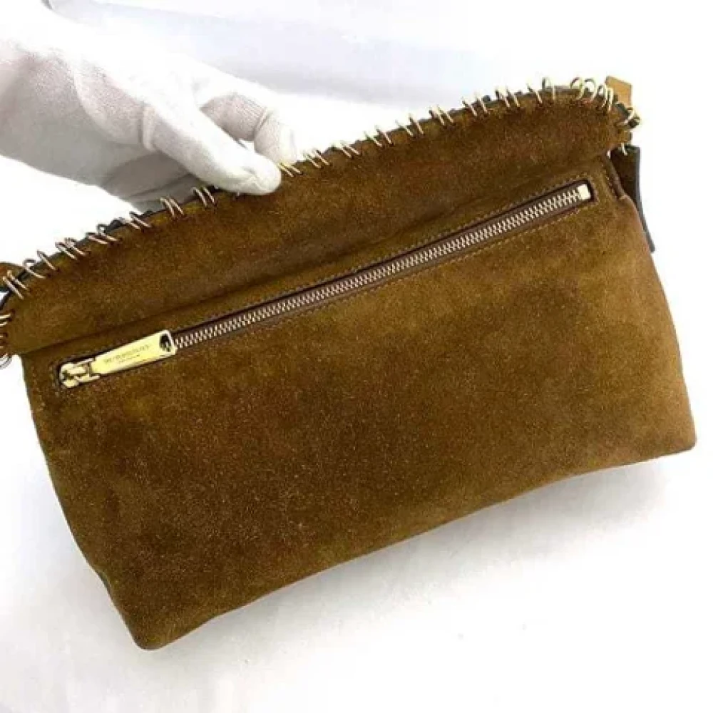 Burberry Vintage Pre-owned Suede clutches Brown Dames