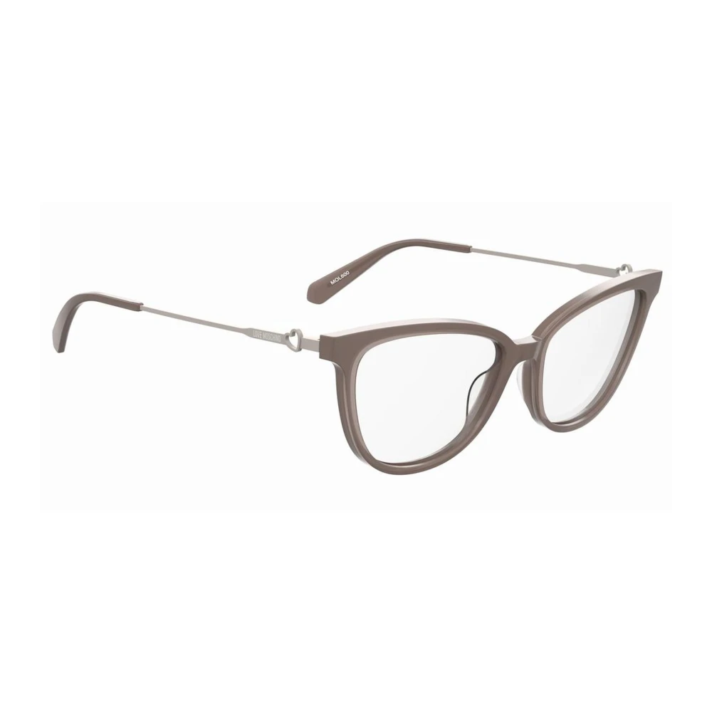 Love Moschino Bruine Rechthoekige Acetaatbril Brown Dames