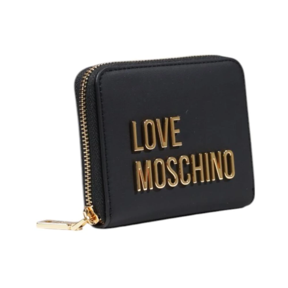 Love Moschino Stijlvolle Ritsportemonnee Black Dames