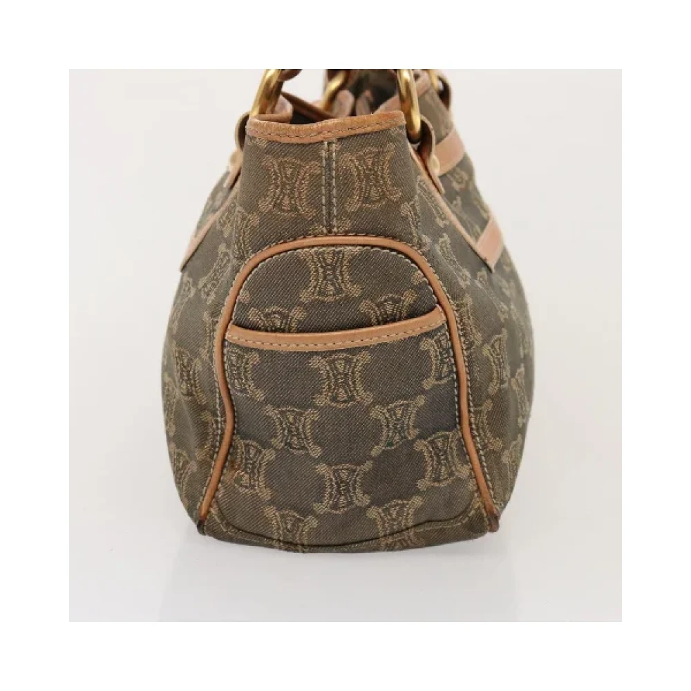 Celine Vintage Pre-owned Canvas handbags Blue Dames