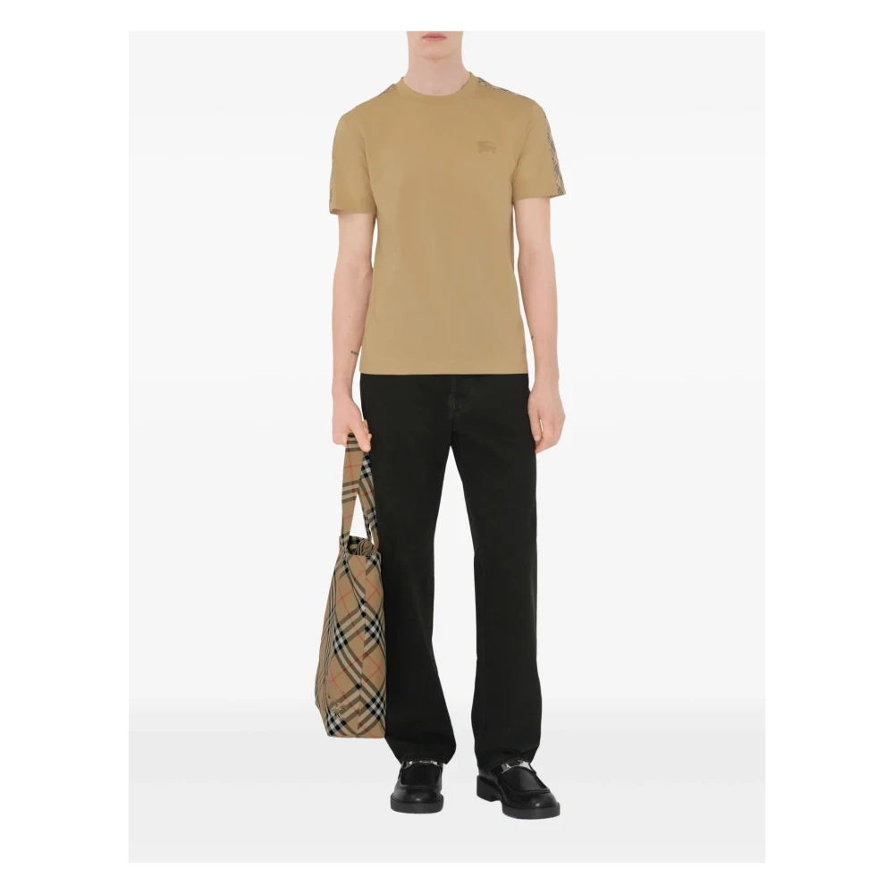 Burberry Check Polo Shirt Beige Heren