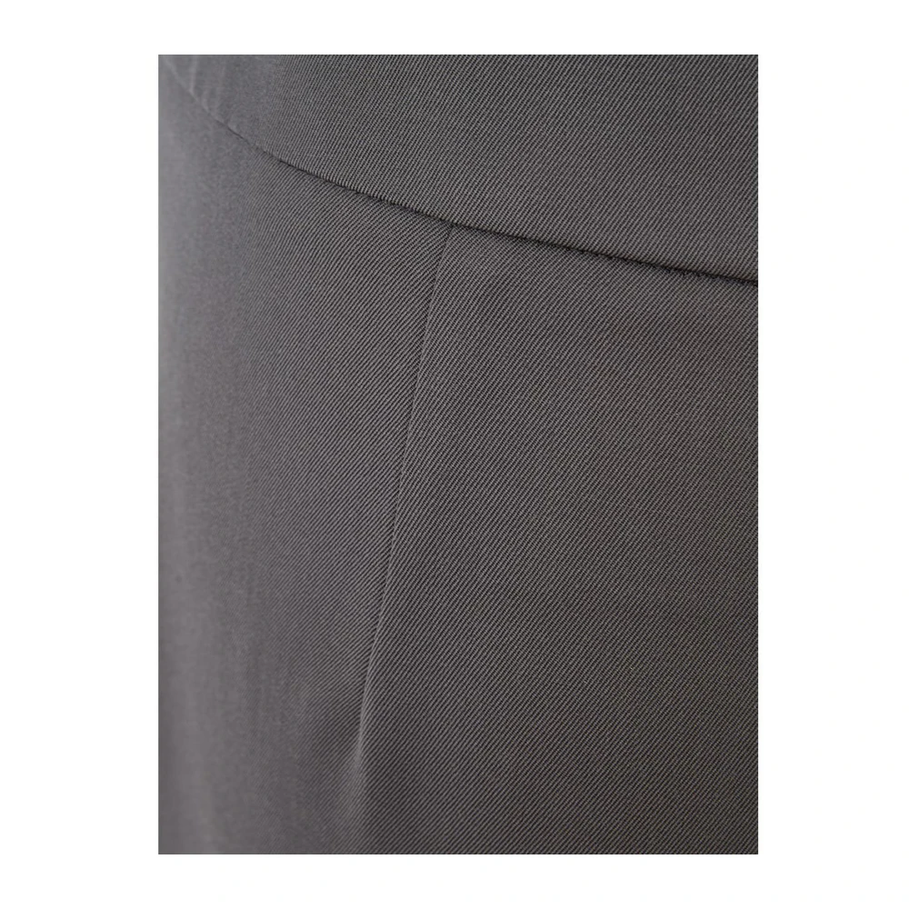 Lardini Grijze Wollen Broek Vrouwen Italië Gray Dames