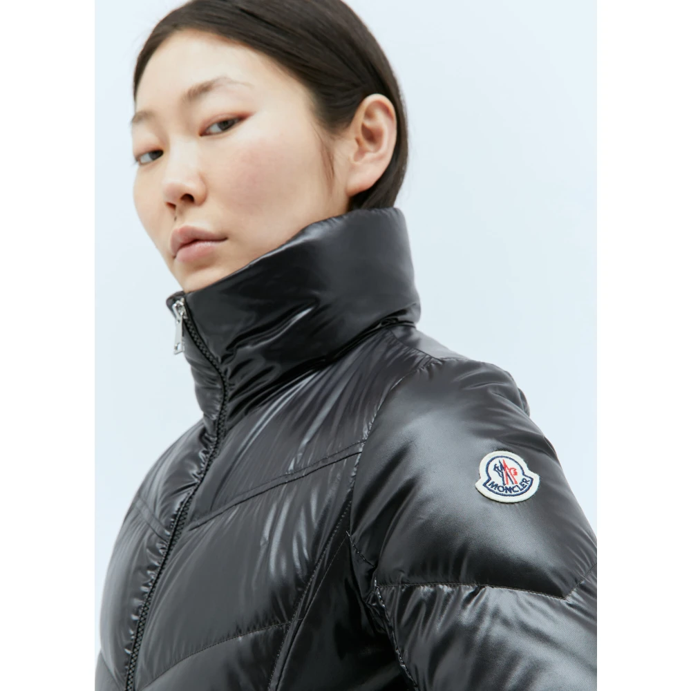 Moncler Gewatteerd Nylon Donsjack Black Dames