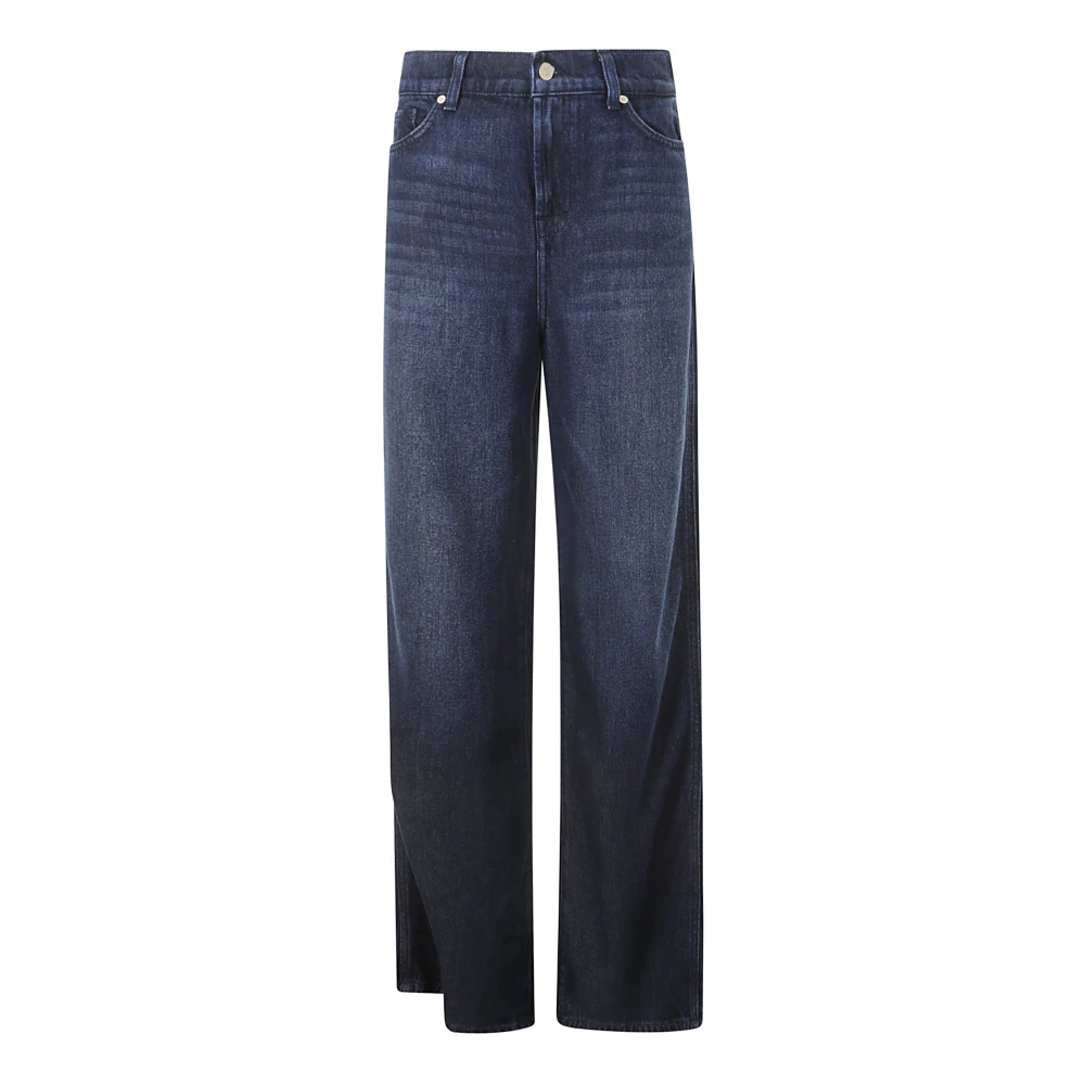 7 For All Mankind Jeans Straight Blauw Blue Dames