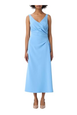 draped-v-neck-midi-dress