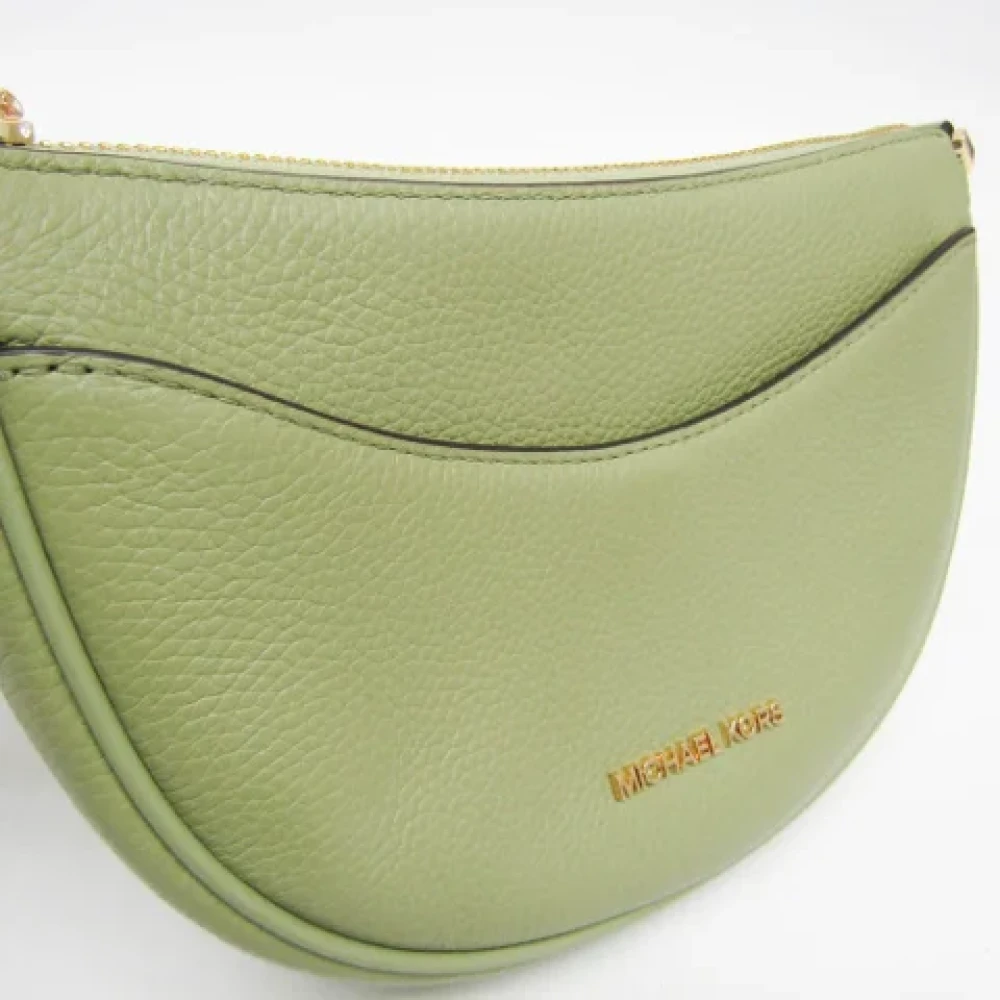 Michael Kors Pre-owned Leather shoulder-bags Green Dames