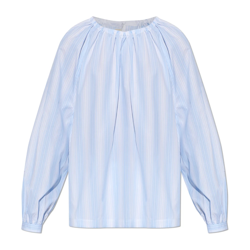 Marni Donna Blu - Camicia A Righe In Popeline Di Cotone - Blouses & Shirts - S