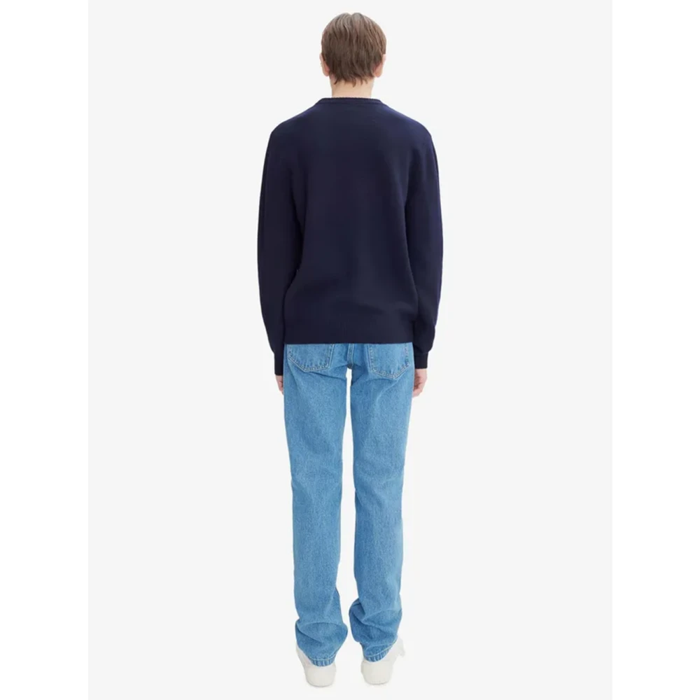 A.p.c. Blauwe Trui Zacht Warm Dik Materiaal Blue Heren