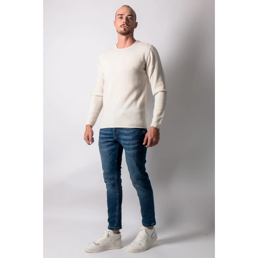 Daniele Fiesoli Cashmere Trui in Offwhite White Heren
