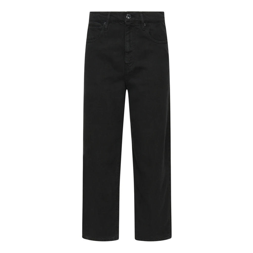 Pinko Women's Black Wide Leg Denim Jeans W26