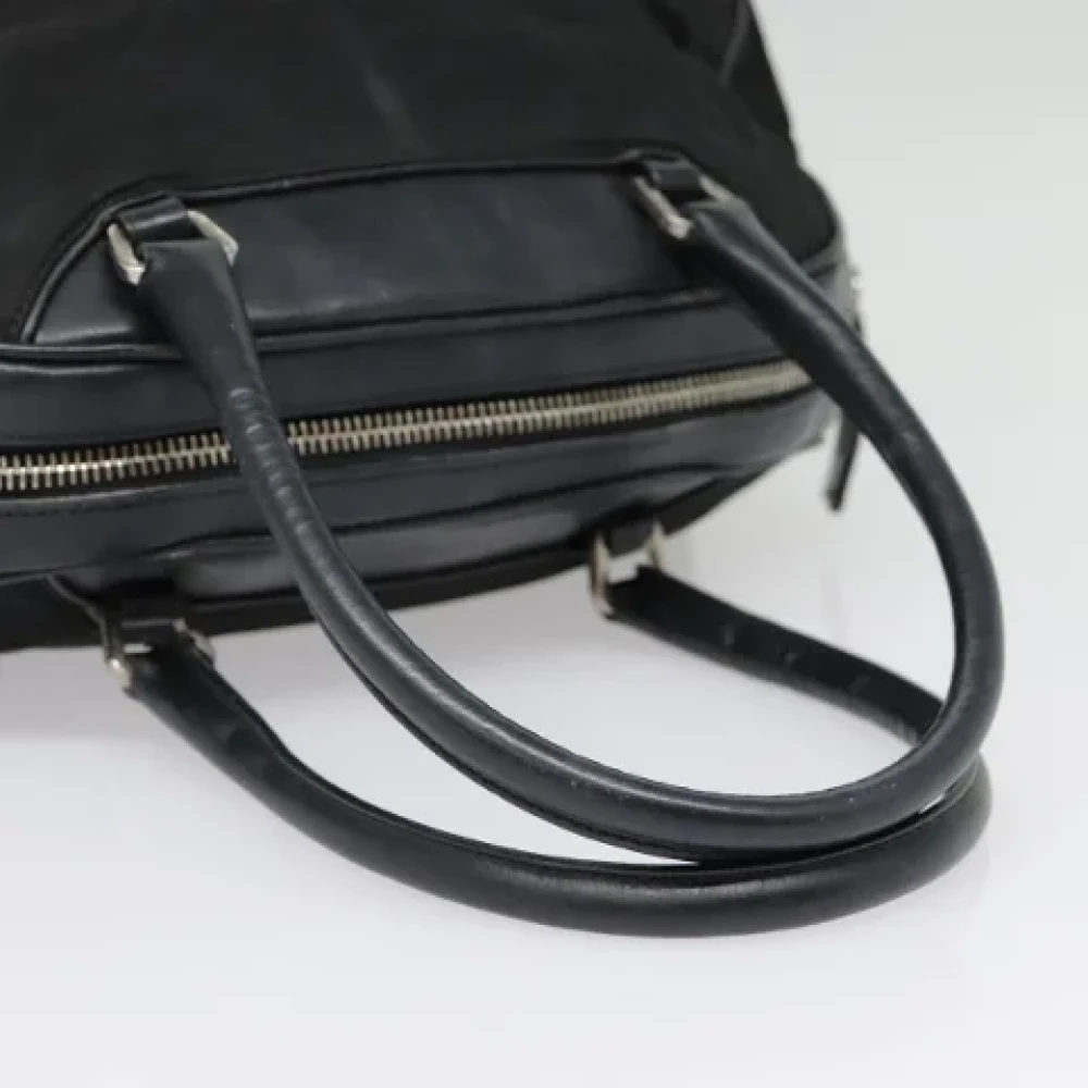 Prada Vintage Pre-owned Nylon handbags Black Dames