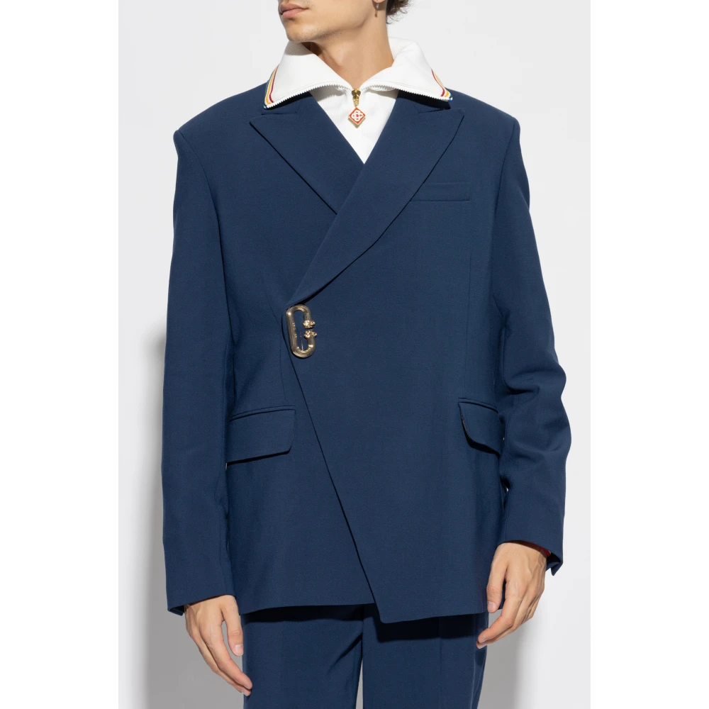 Casablanca Wollen jas Blue Heren