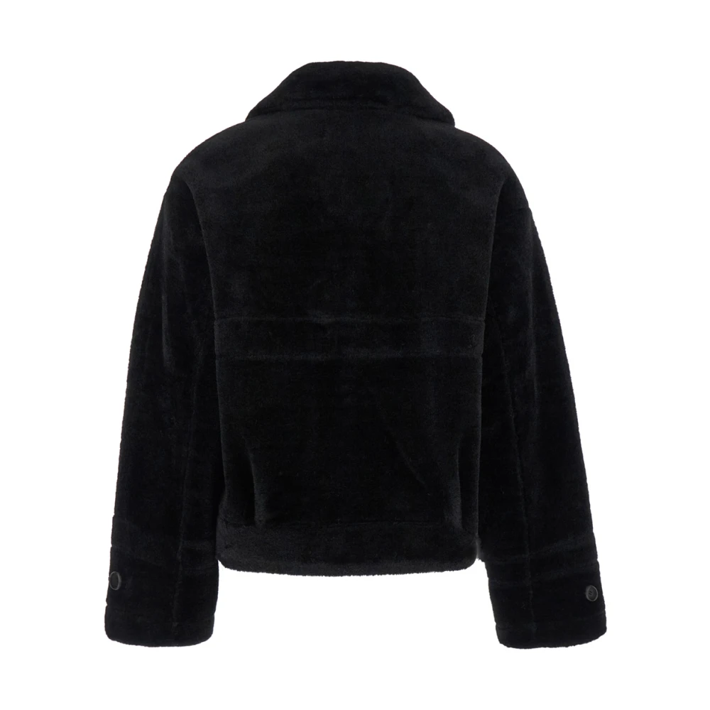Urbancode Zwarte Merino Suedette Jas Black Dames