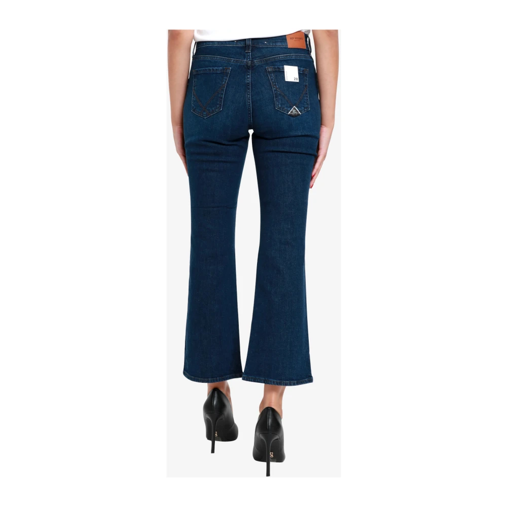 Roy Roger's Denim Bootcut Jeans met Salpa Patch Blue Dames