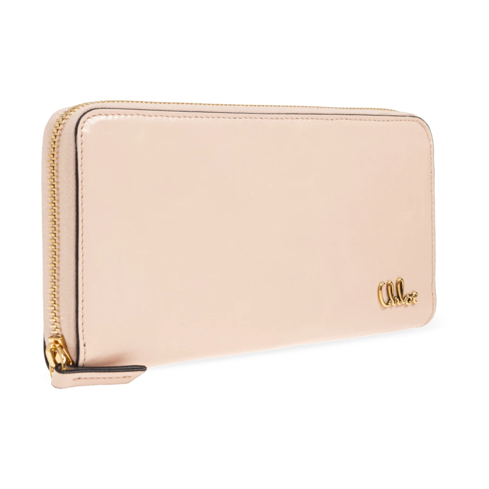 Chloé Iconische Portemonnee Beige Dames