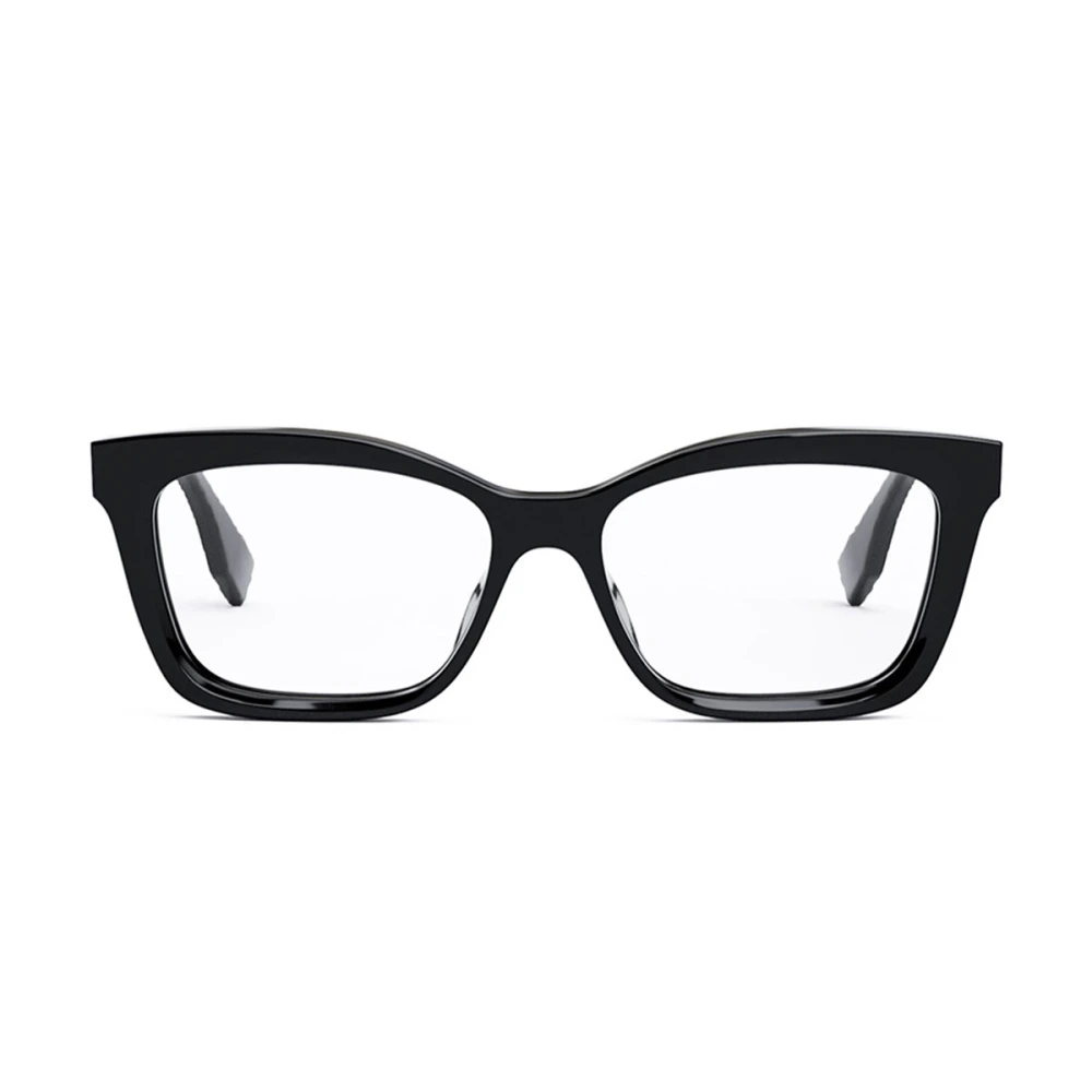 Fendi Stora bokstäver glasögonbågar Black, Dam