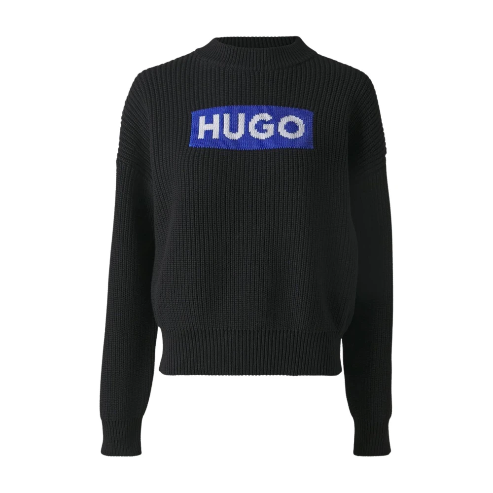 Hugo Boss Dames Trui Sloger_B Black Dames
