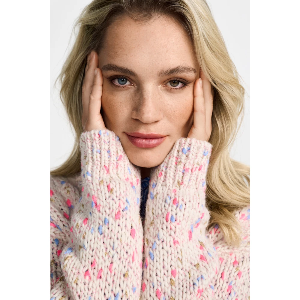 Rich & Royal Neps Yarn Vest Pink Dames
