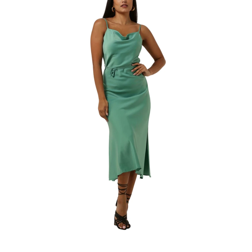 Y.A.S Groene Strapless Lange Jurk Green Dames