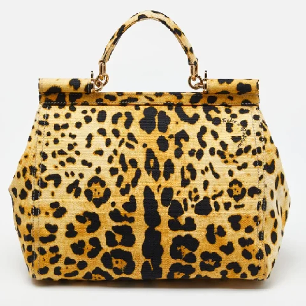 Dolce & Gabbana Pre-owned Canvas handbags Beige Dames