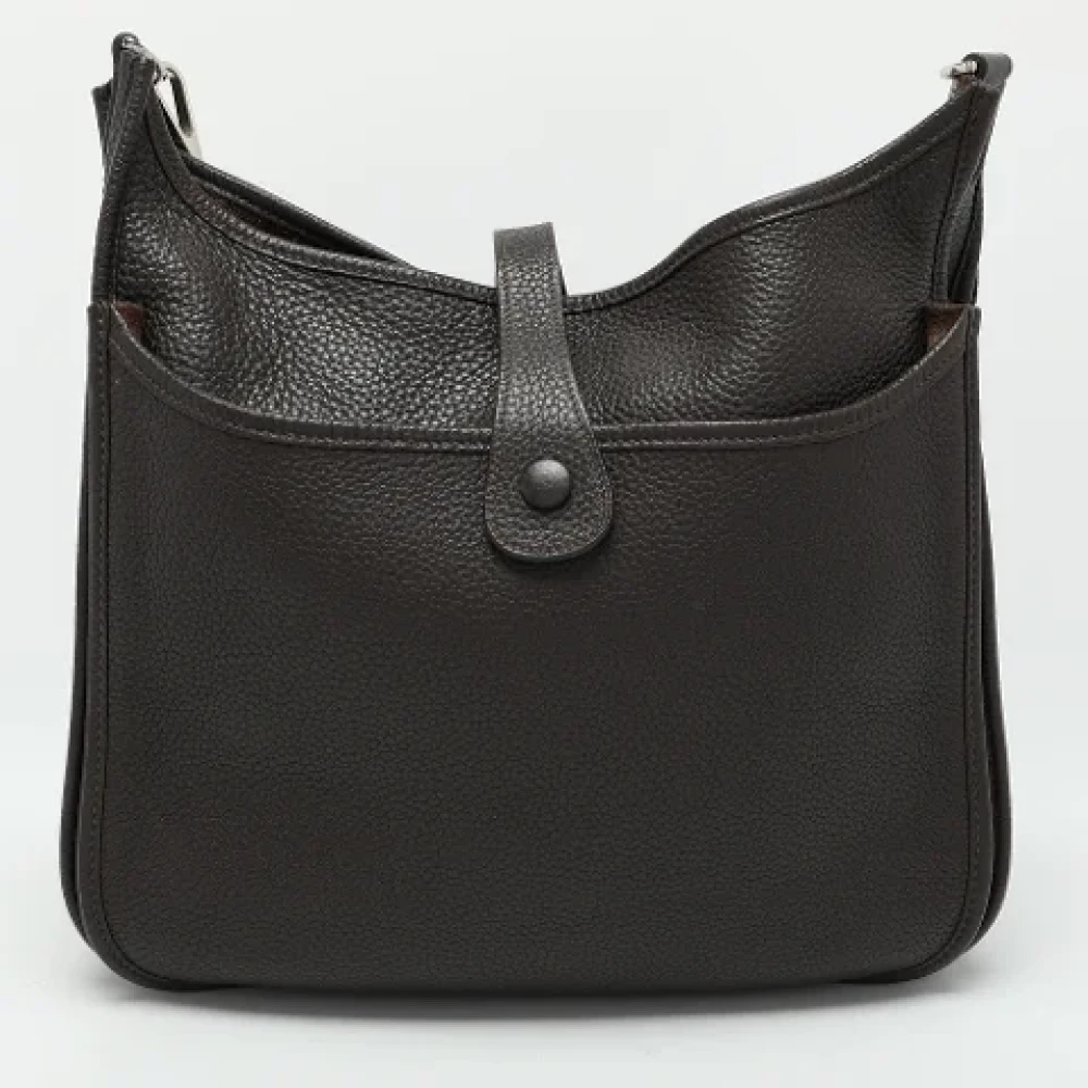 Hermès Vintage Pre-owned Leather shoulder-bags Brown Dames