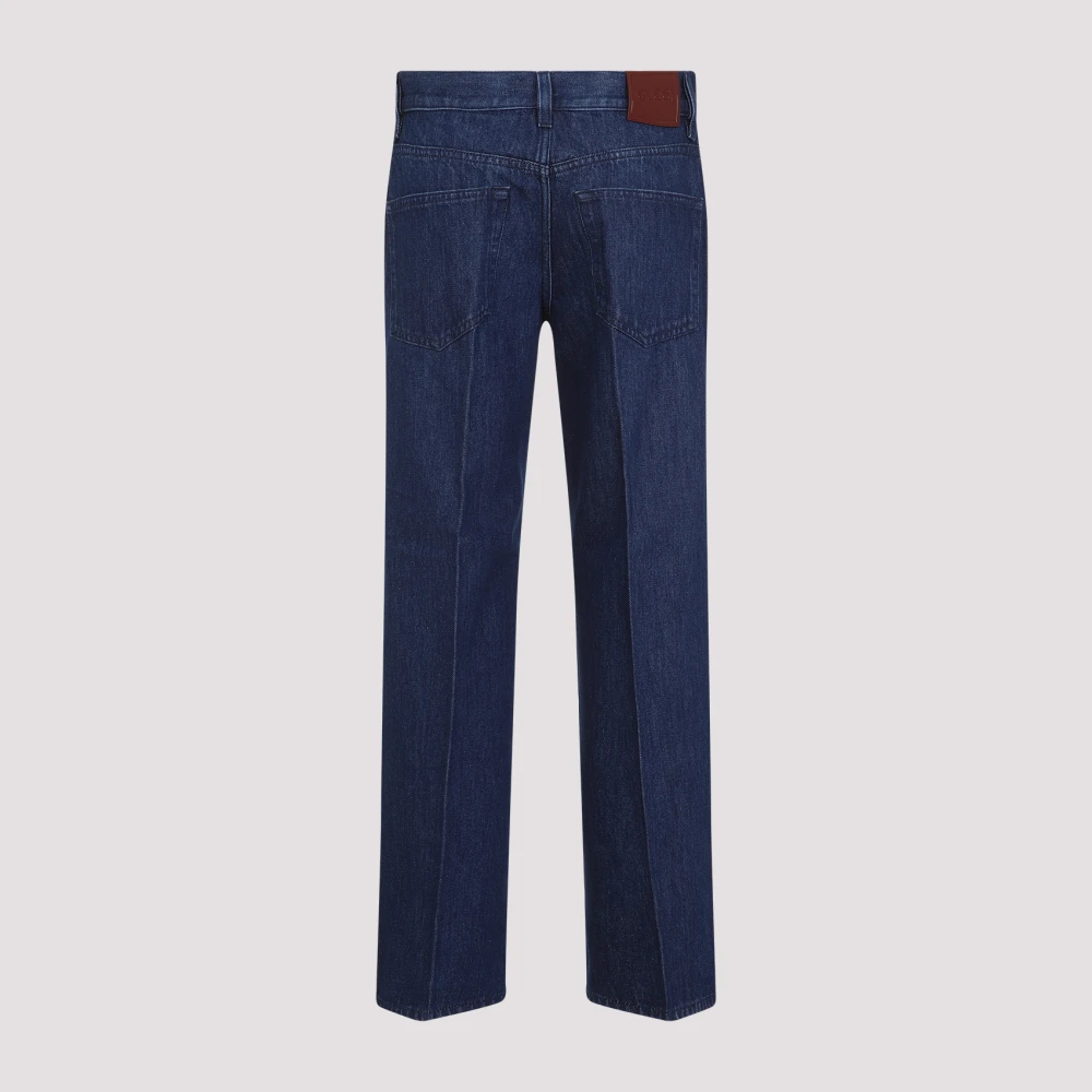 Gucci Ballerina Stijl Denim Jeans Blue Dames