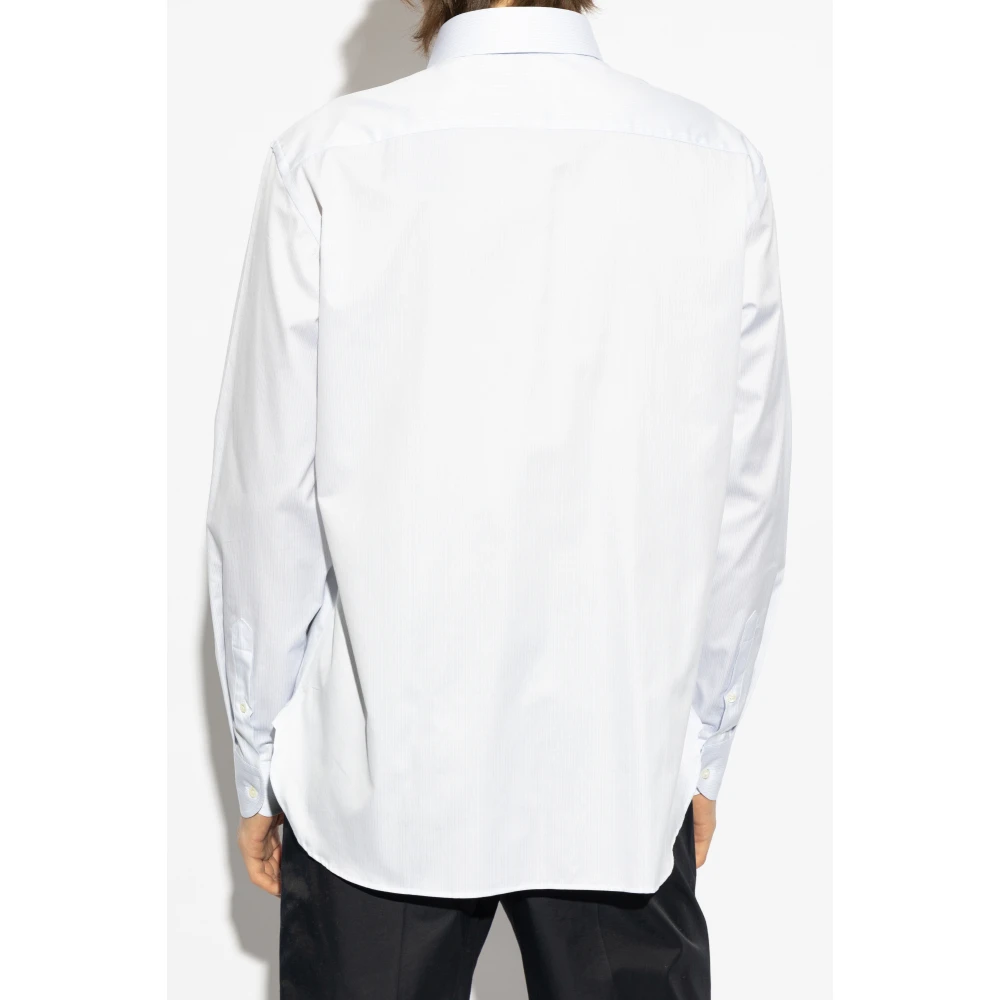 Giorgio Armani Overhemd met gestreept patroon White Heren