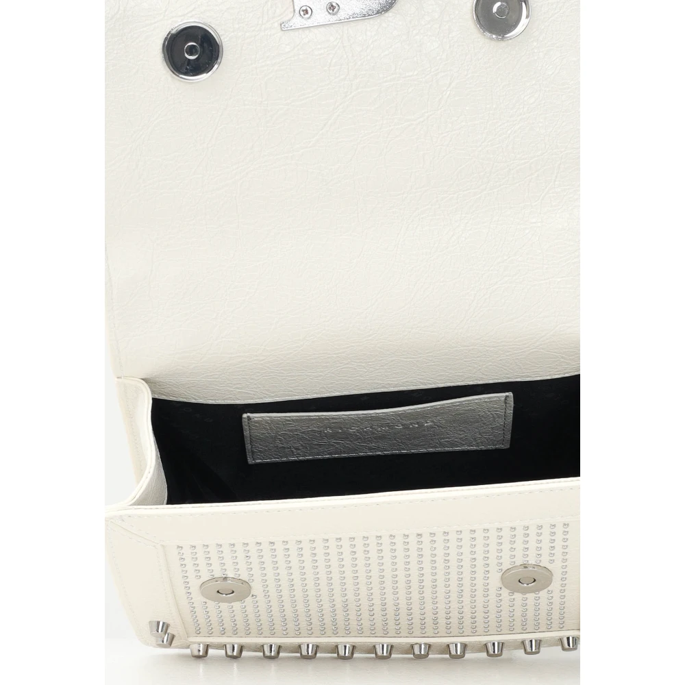Richmond Witte Schoudertas met Zilveren Details White Dames