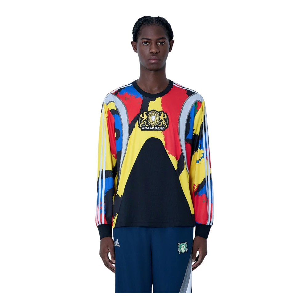 Adidas Men's Multicolor Long Sleeve Training Tops, S, Football Top