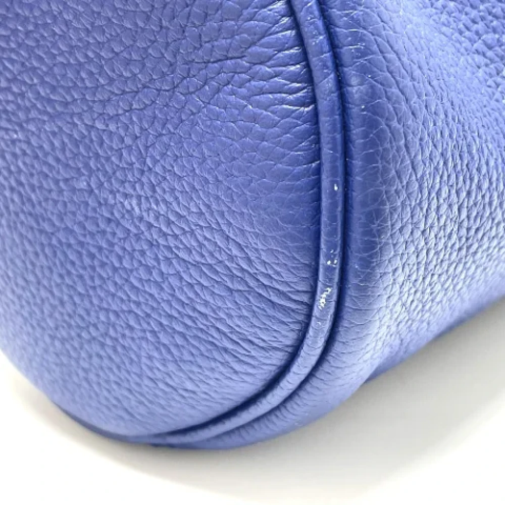Dior Vintage Pre-owned Leather dior-bags Blue Dames