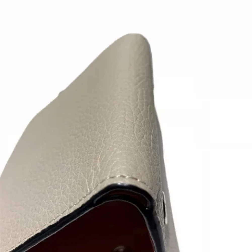 Loewe Pre-owned Leather wallets Beige Dames