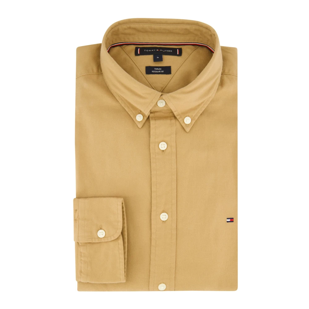 Tommy Hilfiger Casual Beige Overhemd Beige Heren