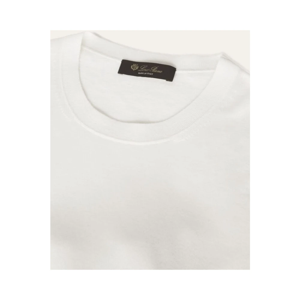 Loro Piana Round-neck Knitwear White Dames