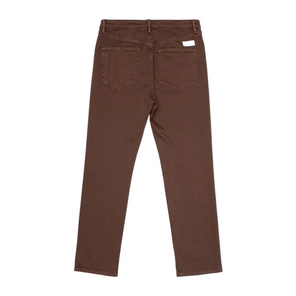Nine In The Morning Straight Leg Denim Jeans Cacao Wassing Brown Heren